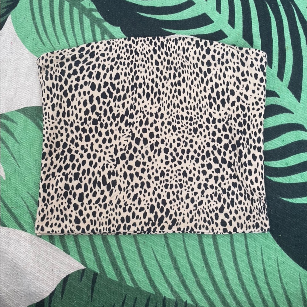 brandy melville cheetah tube top